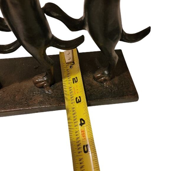 Toscano Dancing Cats Sculpture Cast Iron Kitty Whimsical Home Decor Brown - Picture 7 of 10